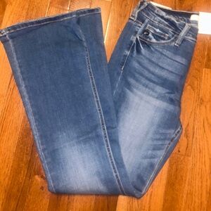 Kancan Mid Rise button fly flare